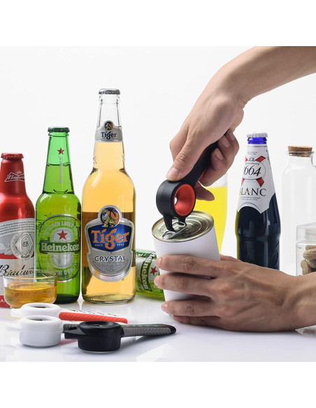 2 Piezas Abrebotellas Multiusos RALIS 5 en 1 Ergonomico