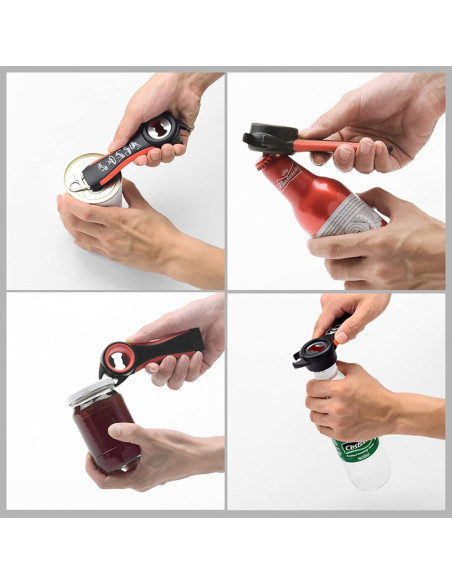 2 Piezas Abrebotellas Multiusos RALIS 5 en 1 Ergonomico