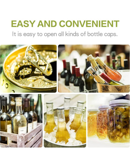 2 Piezas Abrebotellas Multiusos RALIS 5 en 1 Ergonomico