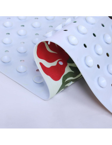Alfombrilla de Baño Antideslizante Denifeiya 40x16 cm Floral