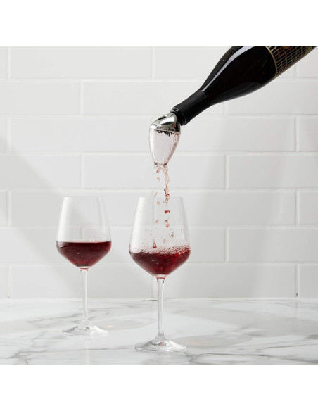 Aereador y Vertedor de Vino Houdini Acero Inoxidable 15 cm