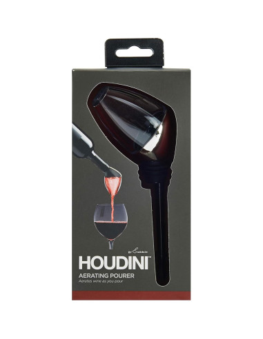 Aereador y Vertedor de Vino Houdini Acero Inoxidable 15 cm