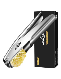 Prensa de Ajo JINGTOO Acero Inoxidable Ergonómica 18.5cm