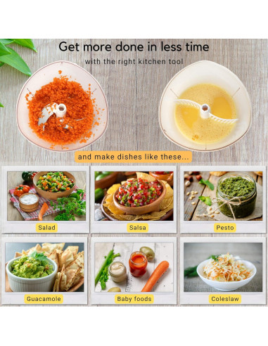 Picador Manual de Alimentos Brieftons 6.8 Tazas Blanco