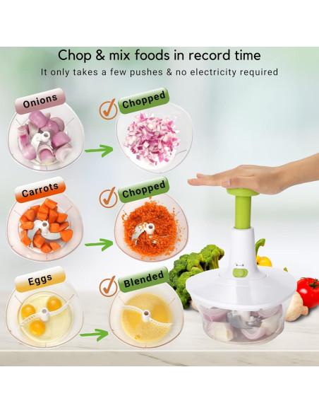 Picador Manual de Alimentos Brieftons 6.8 Tazas Blanco