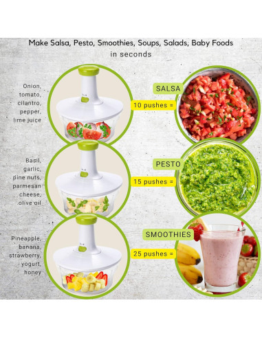 Picador Manual de Alimentos Brieftons 6.8 Tazas Blanco