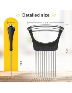 Cortador de Cebolla ZOKXOIY 2025 Acero Inoxidable Multifuncional 2