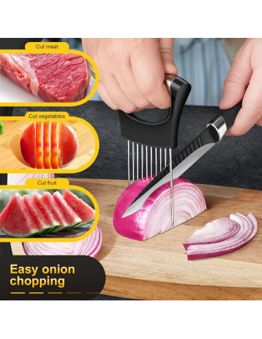 Cortador de Cebolla ZOKXOIY 2025 Acero Inoxidable Multifuncional