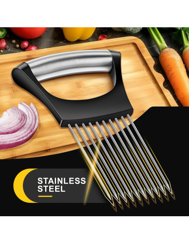 Cortador de Cebolla ZOKXOIY 2025 Acero Inoxidable Multifuncional