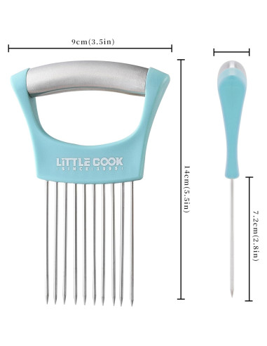 Cortador de Cebolla Little Cook Acero Inoxidable Apto Lavavajillas