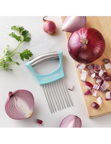 Cortador de Cebolla Little Cook Acero Inoxidable Apto Lavavajillas