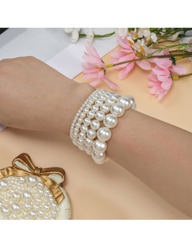 1200 Perlas Redondas para Joyería DIY Hudinsun - 5 Tamaños