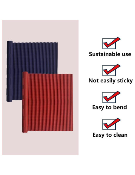 Estera de Sushi de Silicona Esamploe 2 Pcs Antiadherente