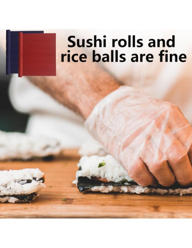 Estera de Sushi de Silicona Esamploe 2 Pcs Antiadherente