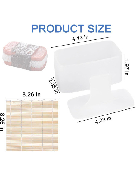 Kit de Molde para Musubi Wtpncil Antiadherente 2 Piezas