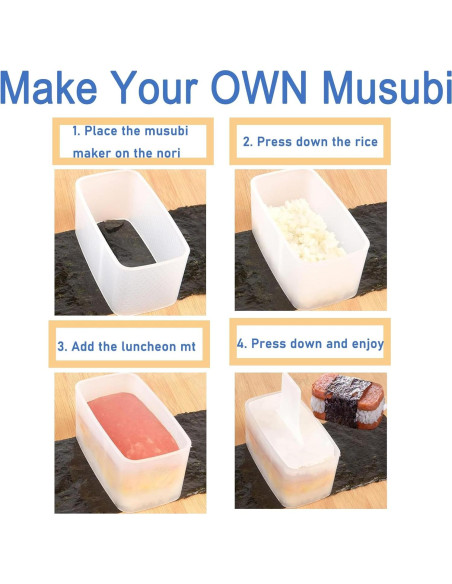 Kit de Molde para Musubi Wtpncil Antiadherente 2 Piezas