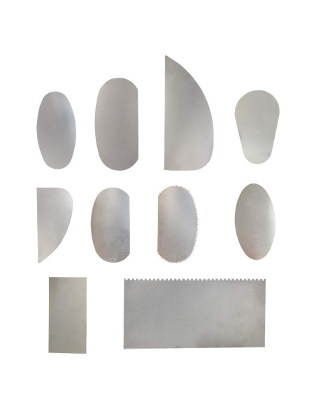 10 Herramientas de Corte Cerámica Acero Inoxidable Feqsky