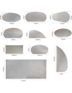 10 Herramientas de Corte Cerámica Acero Inoxidable Feqsky 2