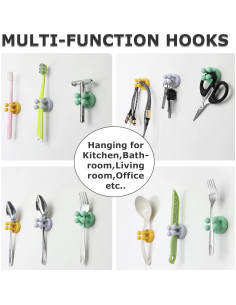 Soporte de Cepillo de Dientes XoYoZo 4 Pcs Silicona Blanca 2