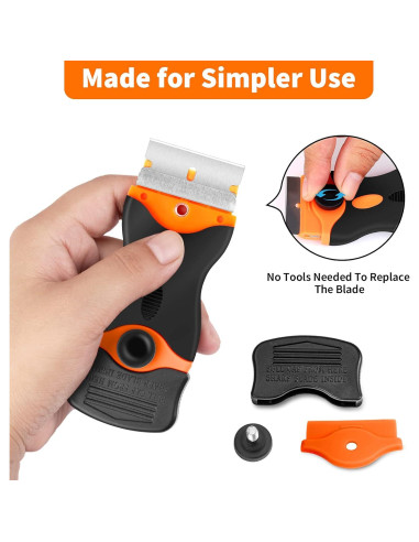 Raspador de cuchilla Nalisence con 40 cuchillas para limpieza