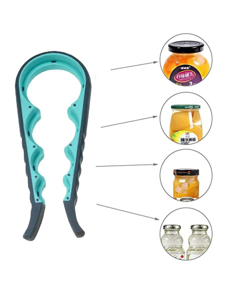 Abrebotellas 5 en 1 GZLT para Artritis - Azul