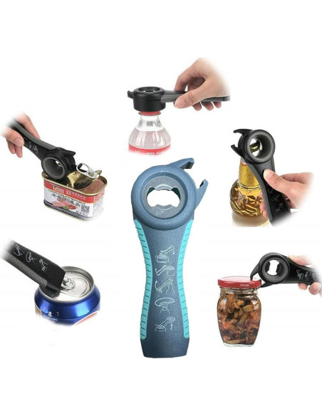 Abrebotellas 5 en 1 GZLT para Artritis - Azul