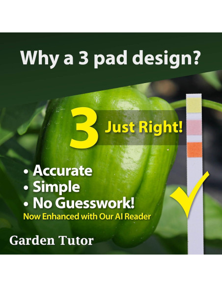 Kit de Prueba de pH del Suelo Garden Tutor - 100 Tiras