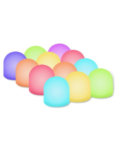 Luz Nocturna Mini LED Novelty Place - 12 Piezas Multicolor