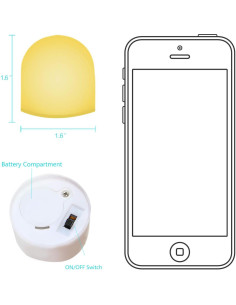 Luz Nocturna Mini LED Novelty Place - 12 Piezas Multicolor 2