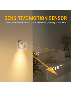 Luz Nocturna Lyridz con Sensor de Movimiento 4 Unidades 2