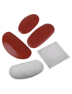 Kit de Herramientas de Cerámica Feqsky 5 Piezas Acero Silicona