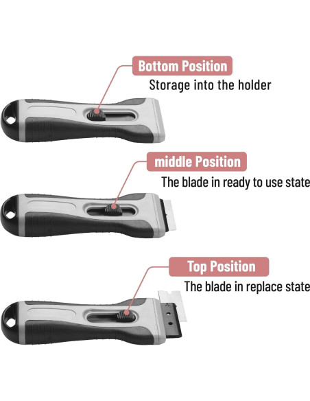 Raspador de Cuchillas Bates con 15 Repuestos y Caja