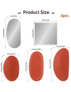 Juego de Herramientas de Cerámica MOZEAT LENS 5 Piezas 2