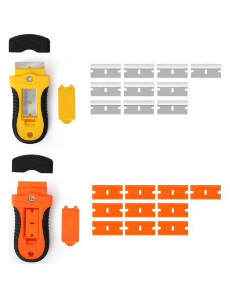 Juego de 2 Raspadores con Bloqueo y 20 Cuchillas DEPOTA