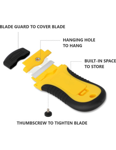 Juego de 2 Raspadores con Bloqueo y 20 Cuchillas DEPOTA