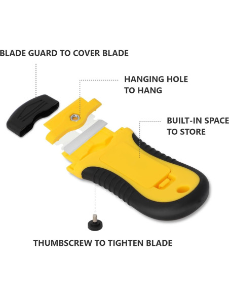 Juego de 2 Raspadores con Bloqueo y 20 Cuchillas DEPOTA
