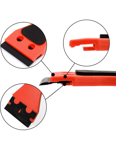 Raspador de Plástico EHDIS 2 Pcs con 100 Cuchillas