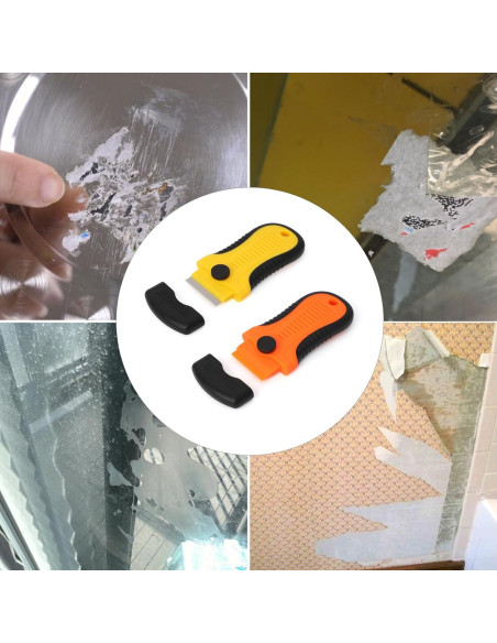 Juego de 2 Raspadores con Bloqueo y 20 Cuchillas DEPOTA