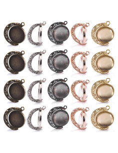 Kit de Manualidades DIY DROLE - 60 Piezas Trays Colgantes 25mm