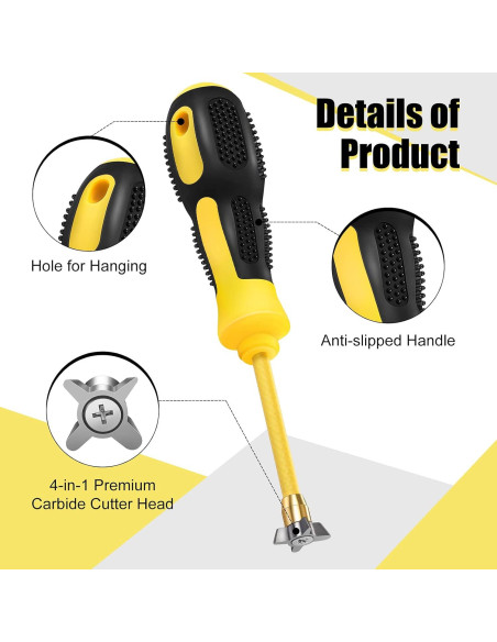 Herramienta de Eliminación de Lechada Zhengmy 4 en 1 Carburo