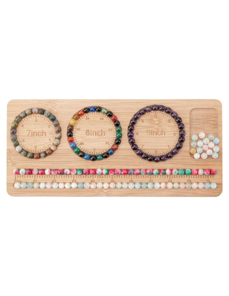 Tablero de Perlas HSZCTUY de Bambú para Joyería 28.58x12.7cm