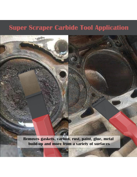 Raspador de Junta de Carburo OUXIO 2 Piezas 3,18 cm y 1,59 cm