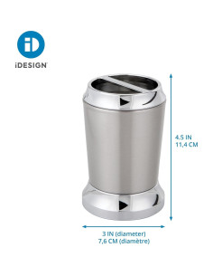 Soporte para Cepillos de Dientes iDesign Preston Acero Inoxidable 2