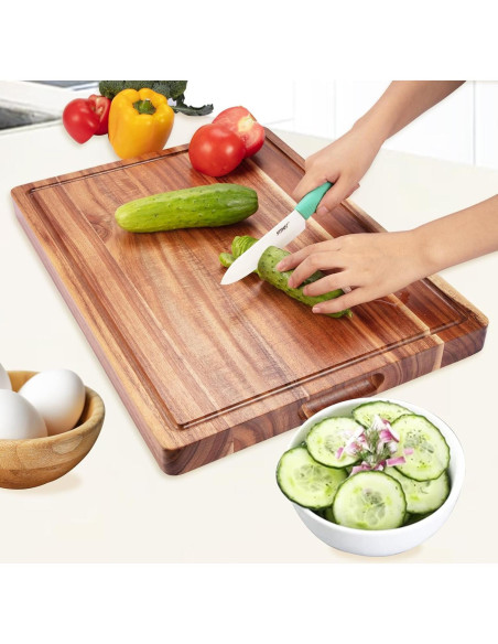 Tabla de Cortar Grande GAOMON Madera Acacia 50.8x38cm