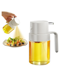 YARRAMATE Pulverizador de Aceite 200 ml Blanco para Cocina