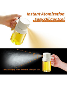 YARRAMATE Pulverizador de Aceite 200 ml Blanco para Cocina 2