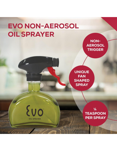 Rociador de Aceite Evo Verde 170ml Reutilizable Sin Aerosol