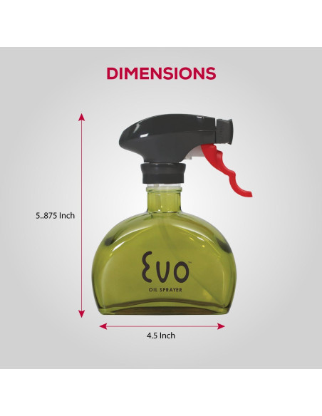 Rociador de Aceite Evo Verde 170ml Reutilizable Sin Aerosol