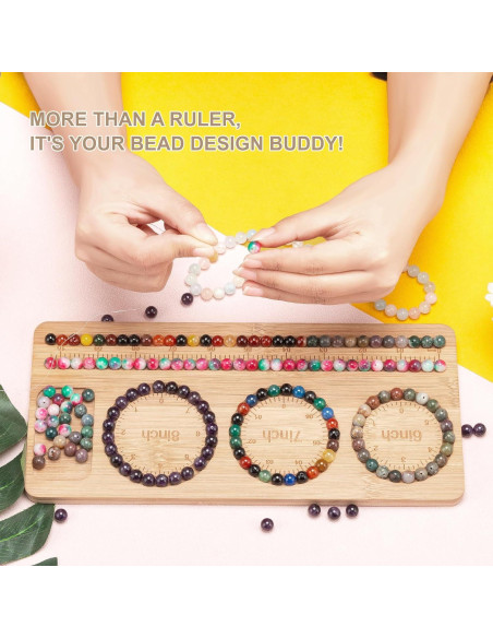 Tablero de Perlas HSZCTUY de Bambú para Joyería 28.58x12.7cm