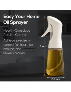 Pulverizador de Aceite EASYYOURHOME 200ml Vidrio Rellenable 2